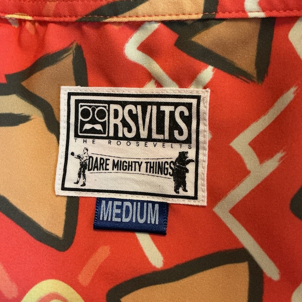 RSVLTS The Roosevelts Cave Paint Kunuflex short sleeve button-up shirt Size Med‎ - Picture 4 of 6